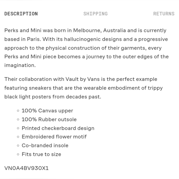 Vault by Vans X PAM Heliotrope OG Authentic *NWT* - Picture 5 of 13